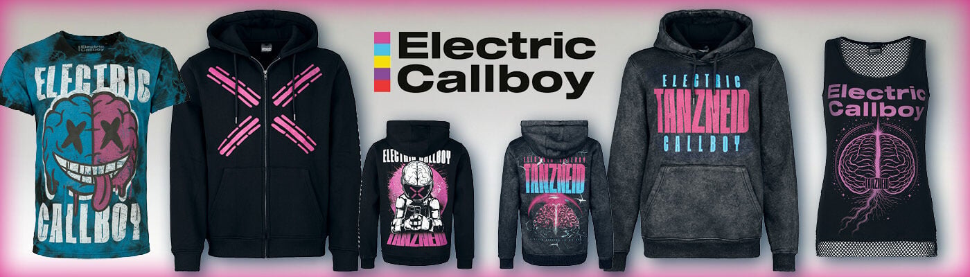 DRESS LOUD. DANCE LOUDER! / [object Object] / Ontdek de nieuwe merch van Electric Callboy. / Check het nu