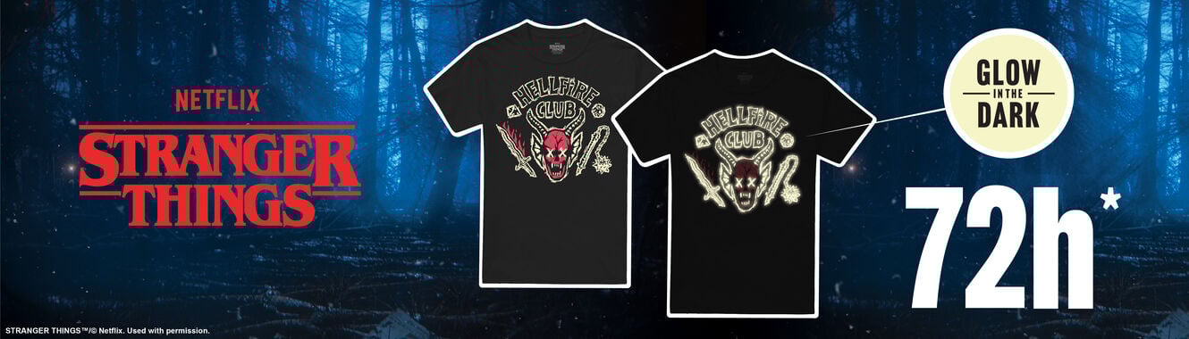 Alleen voor een korte tijd! / Glow in the dark! / Je favoriete T-shirt? Deze kant op!