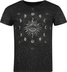 T-shirt met zon en maanfases, Gothicana by EMP, T-shirt