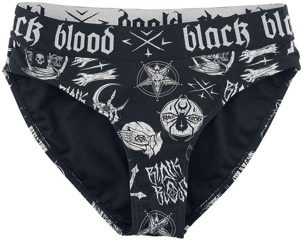 Bikinibroekje met occulte symbolen