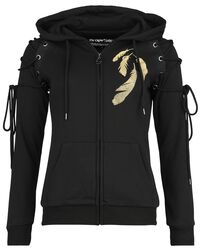 Gothicana X The Crow hoodie jacket, Gothicana by EMP, Vest met capuchon