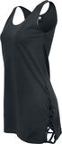 Ladies Faux Leather Side Knotted Tank, Urban Classics, Top