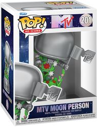 MTV Moon Person (Pop! AD Icons) vinyl figuur nr. 201, MTV, Funko Pop!