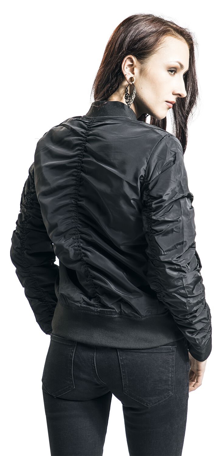Dames Cropped Leren Bomberjack - Vintage Look in Kunstleer main image 0