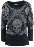 Roses & Skull Sweatshirt, Rock Rebel by EMP, Sweatshirts