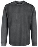 Grey Sweatshirt with Light Wash, Black Premium by EMP, Sweatshirts