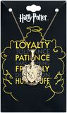 Hufflepuff Crest Charm Necklace, Harry Potter, Halsketting