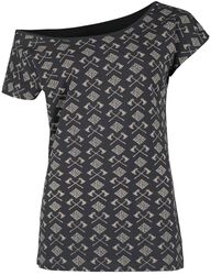 T-shirt met hakbijlen & Keltische knopen, Black Premium by EMP, T-shirt