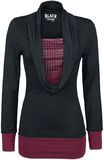 Studded Wide Collar, Black Premium by EMP, Shirt met lange mouwen