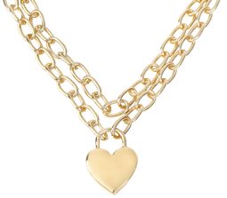Heart Padlock Necklace, Urban Classics, Halsketting