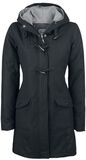 Long Toggle Jacket, Black Premium by EMP, Winterjas