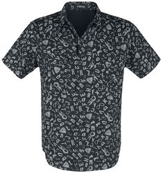 Short Sleeve Shirt with Symbols, Gothicana by EMP, Shirt met korte mouwen