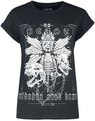 T-shirt met grote print voorop, Gothicana by EMP, T-shirt
