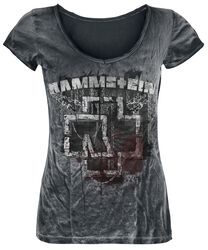 Rammstein Tank Top Femme 'Ladies In Ketten' – Débardeur Officiel Noir Rock Métal, 100% Coton Confortable