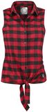 Checkered Sleeveless Shirt, R.E.D. by EMP, Shirt met korte mouwen