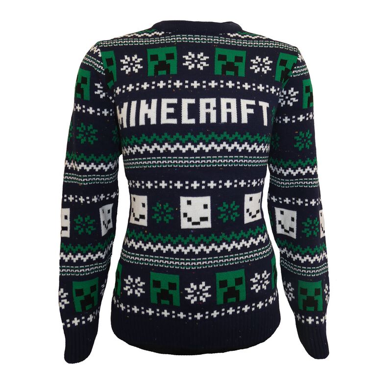 Minecraft - Creeper Trui Kinderen Zwart Minecraft - Creeper Trui Kinderen Zwart