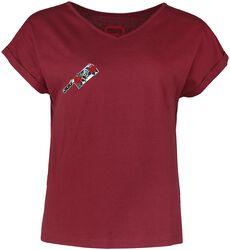 T-shirt met ouderwets borduurwerk, RED by EMP, T-shirt