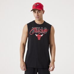 Script mouwloos shirt - Chicago Bulls, New Era - NBA, Tanktop