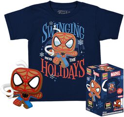 Gingerbread Spider-Man - POP! & Kids Tee, Spider-Man, Funko Pop!
