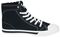 Black lined sneakers