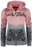 Hooded jacket with rhinestone details and print, Rock Rebel by EMP, Vest met capuchon