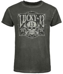 Tombstone Tee - Vintage Black, Lucky 13, T-shirt