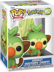 Grookey - Ouistempo - Chimpep vinyl figuur 957, Pokémon, Funko Pop!