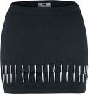Spiky Rivet Skirt, Black Premium by EMP, Korte rok
