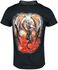 Gothicana X Anne Stokes - Zwart t-shirt met drakenprint op de rug