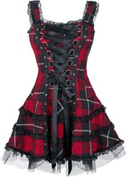 Harley Tartan Dress, Hell Bunny, Korte jurk