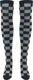 Ladies Checkerboard Overknee Socks, Urban Classics, Kniekousen