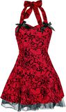 Red Flocking Mini Dress, H&R London, Korte jurk