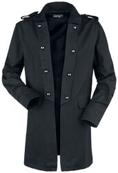 Short coat with turned up lapel, Gothicana by EMP, Korte jas