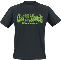 Green Script, Gas Monkey Garage, T-shirt