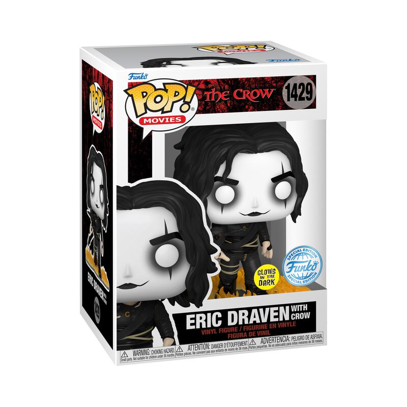 Eric Draven with Crow (Glow in the Dark) vinyl figuur 1429