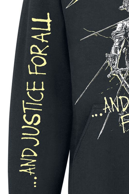 Metallica .And Justice For All Trui met capuchon zwart M Metallica .And Justice For All Trui met capuchon zwart M