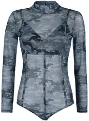 Black Semi-Transparent Body with Camouflage Pattern, Black Premium by EMP, Lichaam