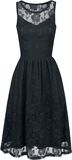 Sleeveless Lace Dress, Gothicana by EMP, Medium-lengte jurk