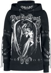 Gothicana X Anne Stokes - Black Hoodie with Print and Details