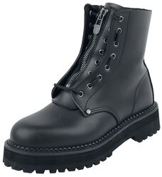 Black Boots with Zip, Black Premium by EMP, Laars