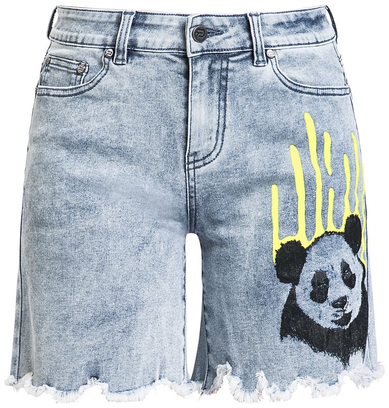 Korte broek met panda print