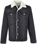 Jeans Jacket with Faux Fur Lining, Forplay, Tussenseizoensjas