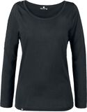 Button Longsleeve, Black Premium by EMP, Shirt met lange mouwen
