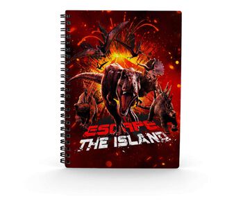 Jurassic Notepad Set Jurassic World - Escape - 3D Notitieboek | Jurassic Park Notepad | Large