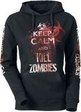 Fun Shirt Keep Calm And Kill Zombies, Fun Shirt, Trui met capuchon