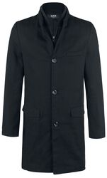 Single-Breasted Coat, Black Premium by EMP, Korte jas