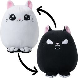 Innocent cat - Evil cat (Miso-Mochi) (reversible plush)