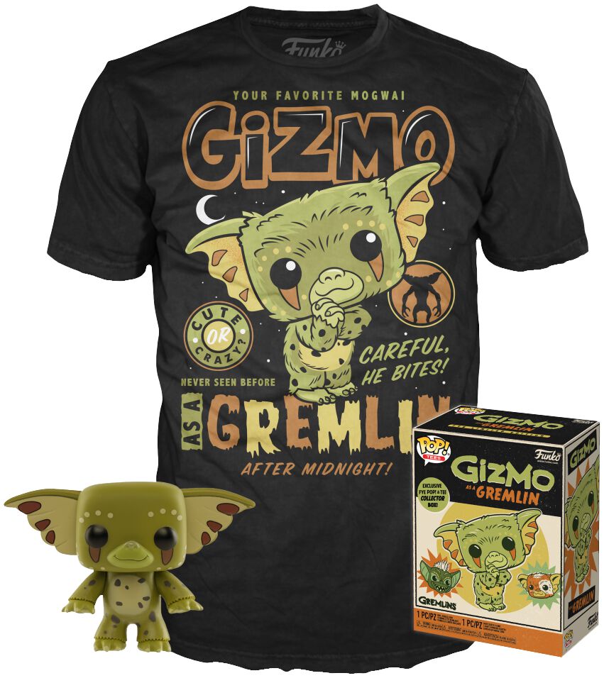 Pastoor magneet Destructief Gizmo as Gremlin - POP! & Tee | Gremlins Funko Pop! | Large