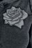 Grey long sleeve shirt with hood and prints
