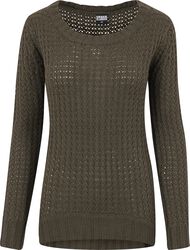 Ladies Long Wideneck Sweater, Urban Classics, Gebreide trui